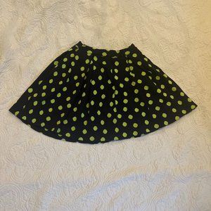 Marc By Marc Jacobs Navy Green Polka Dots Knit Soft Skirt